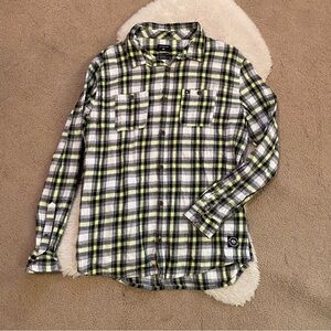 Quiksilver Men's Plaid Button Down Shirt